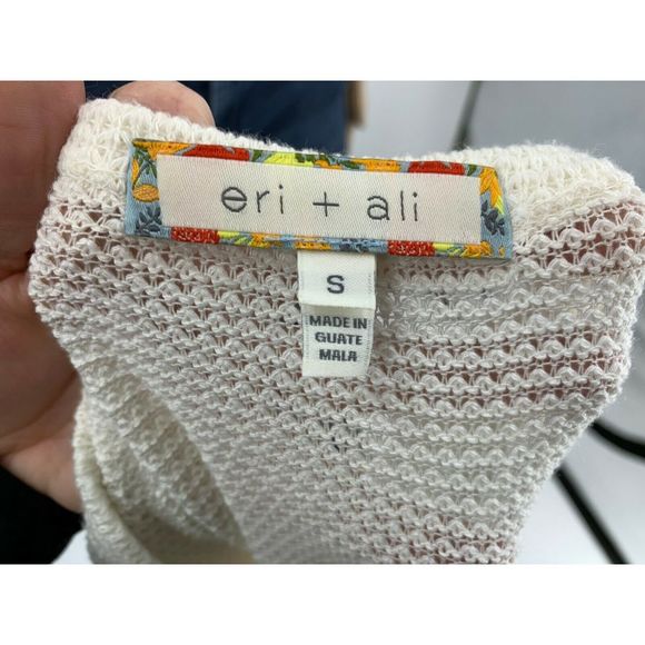 Anthropologie Eri & Ali Thermal Top Size S Lace - Picture 6 of 7